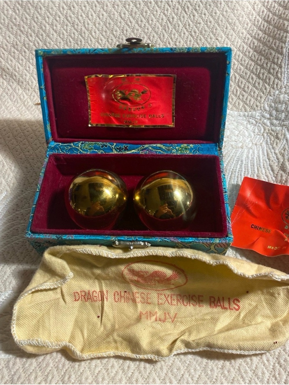 Dragon Chinese Exercise Balls
Gold Chime metal meditation balls